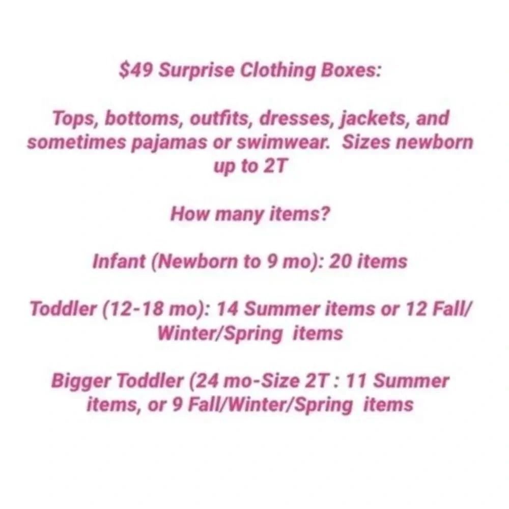 🎉 GIRLS CLOTHING BOXS 🎉 - Picture 2 of 2